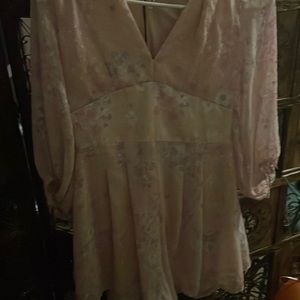 Francesca’s pink floral romper